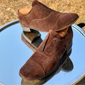 Prada Suede Laceless Oxford